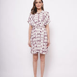 Tie Dye Print Wrap Around Dress - Western Era Dresses for women