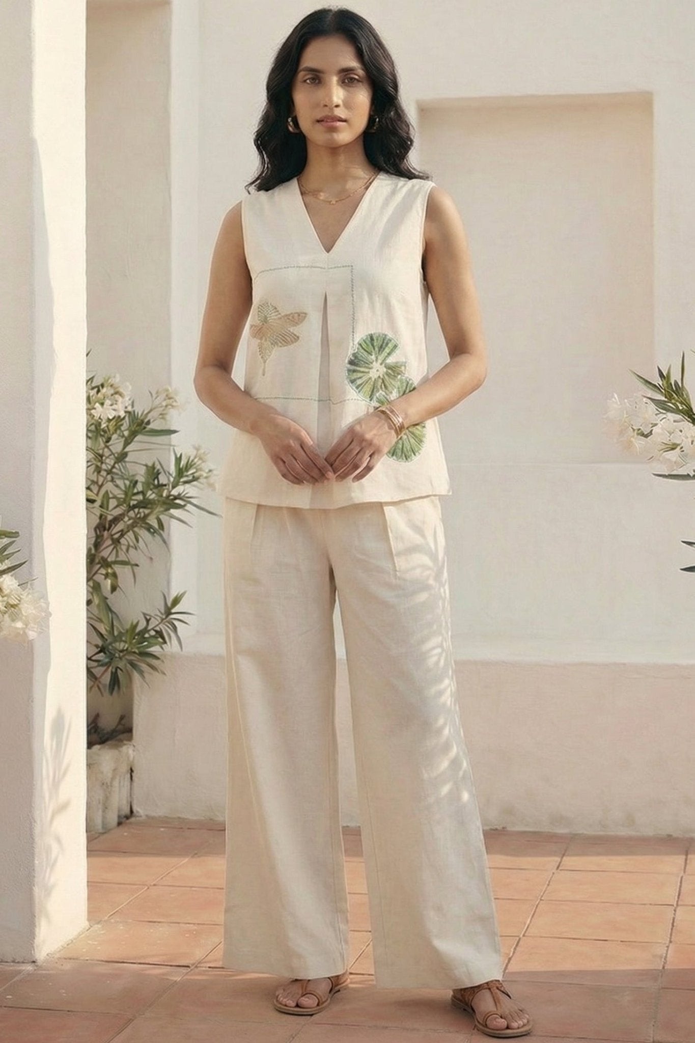 Top In Box Pleat with Embroidery Design Bundle
