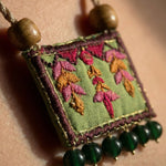 Vintage Bloom Handmade Embroidered Necklace - Western Era for women