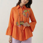Vintage Bloom Handmade Embroidered Necklace - Western Era for women