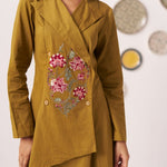Waist Embroidered Jacket Dress - Western Era Dresses for women