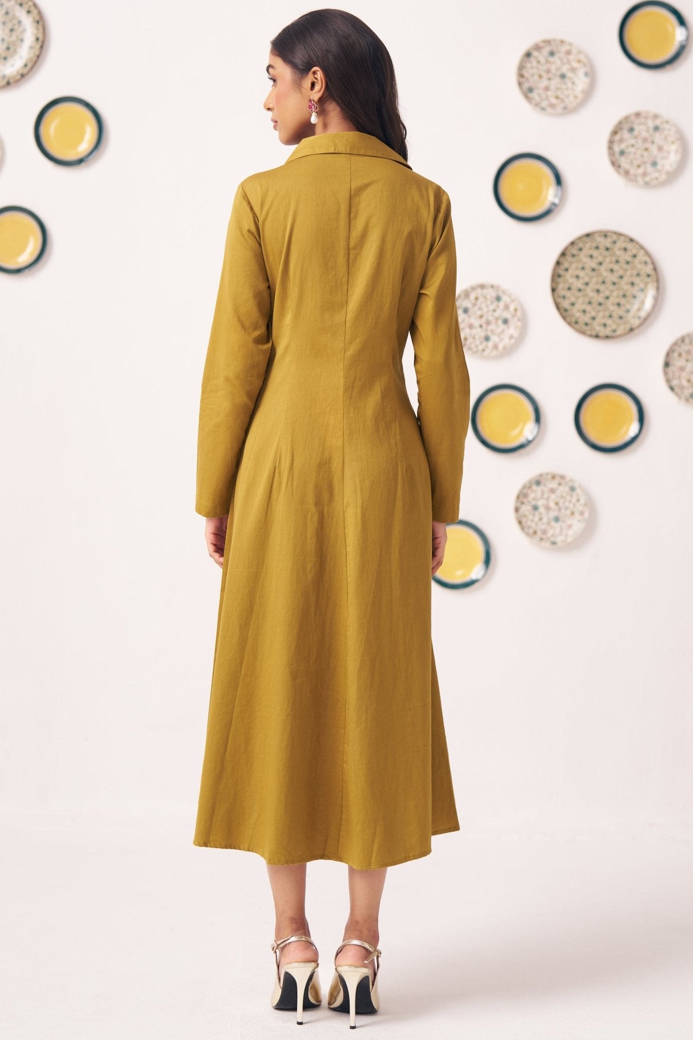 Waist Embroidered Jacket Dress - Western Era Dresses for women