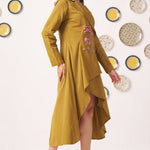 Waist Embroidered Jacket Dress - Western Era Dresses for women