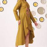 Waist Embroidered Jacket Dress - Western Era Dresses for women