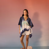 Cerulean Blue Ombre Oversized Kaftan