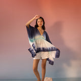 Cerulean Blue Ombre Oversized Kaftan