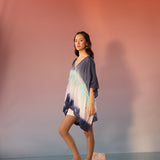 Cerulean Blue Ombre Oversized Kaftan