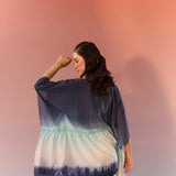 Cerulean Blue Ombre Oversized Kaftan