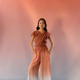 Sky and Sand Frill Top and Pant Set